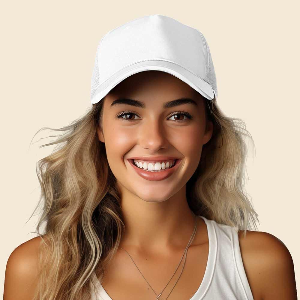 white Trucker Hat 