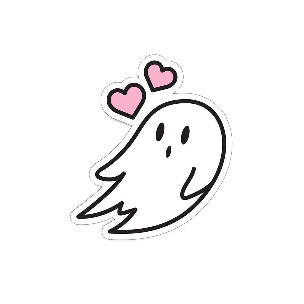 Dalix Heartly Ghost Sticker