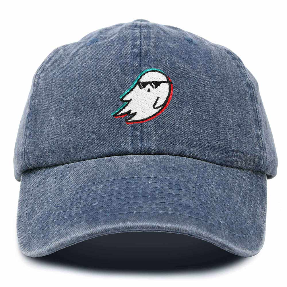 Dalix Ghost Life Embroidered Mens Womens Cotton Dad Hat Baseball Cap Adjustable