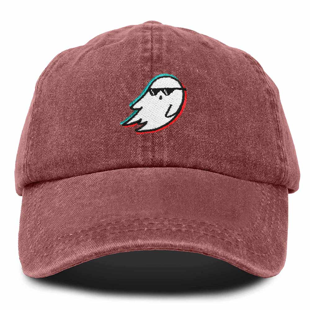 Dalix Ghost Life Embroidered Mens Womens Cotton Dad Hat Baseball Cap Adjustable