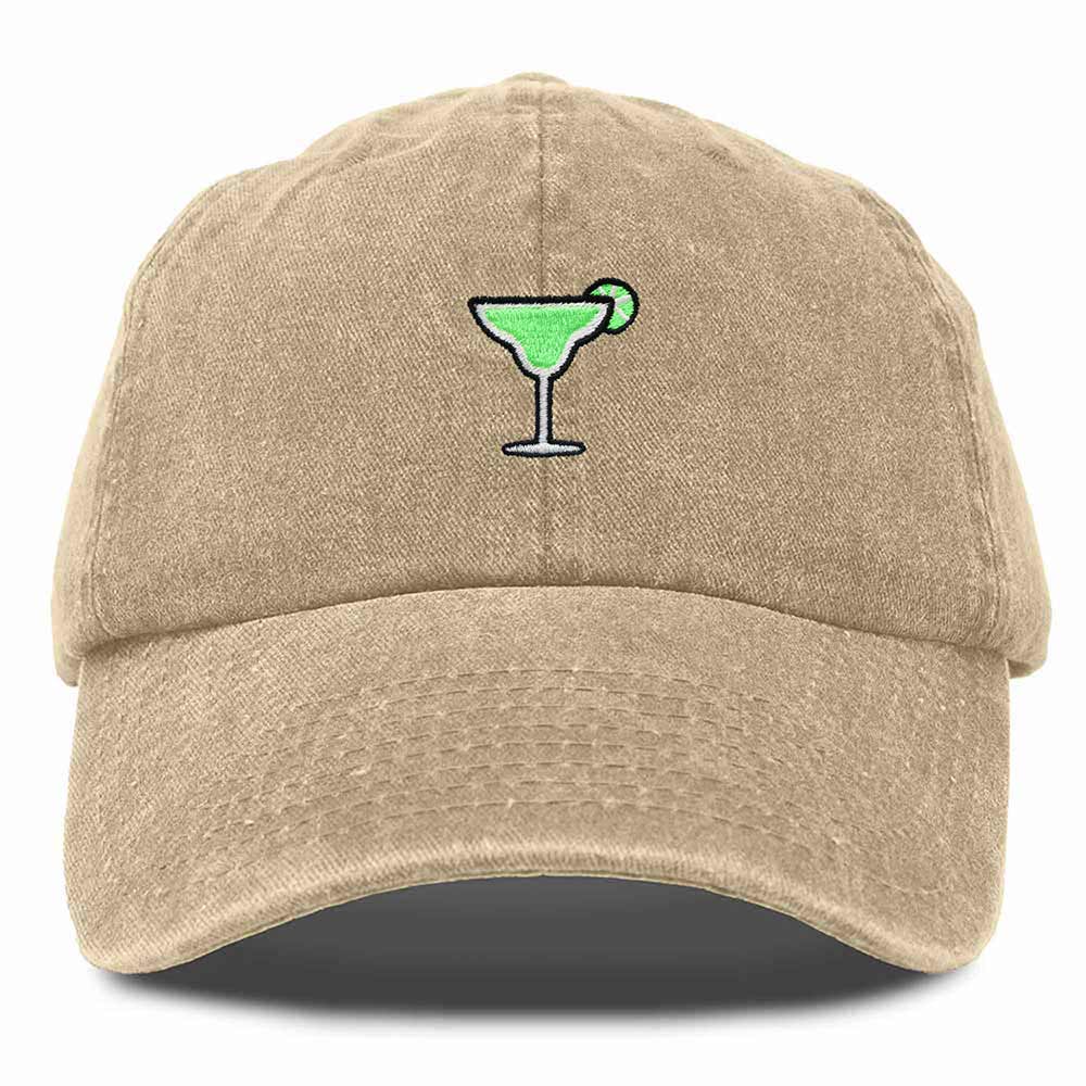 Dalix Margarita Embroidered Cap Cotton Baseball Cute Cool Dad Hat Womens in White
