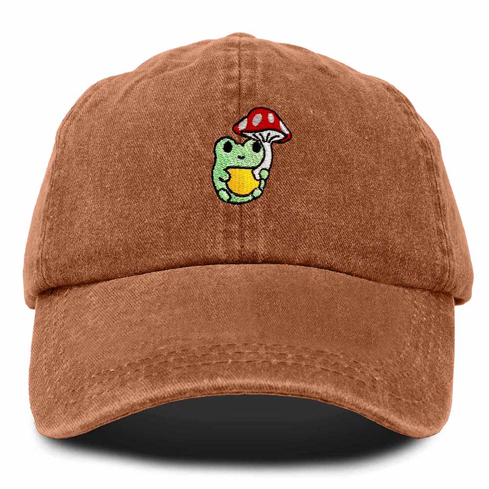 Dalix Mushroom Frog Unicorn Embroidered Cotton Dad Hat Baseball Cap Adjustable Mens Womens
