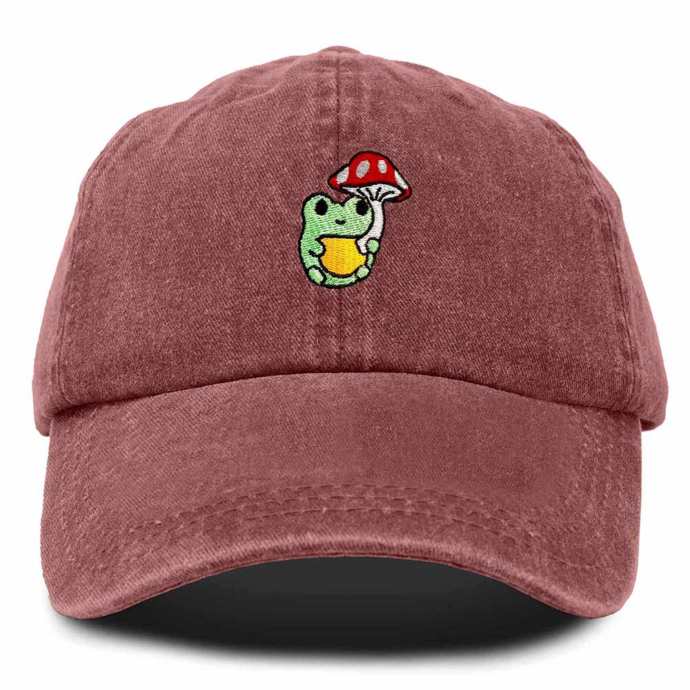 Dalix Mushroom Frog Unicorn Embroidered Cotton Dad Hat Baseball Cap Adjustable Mens Womens