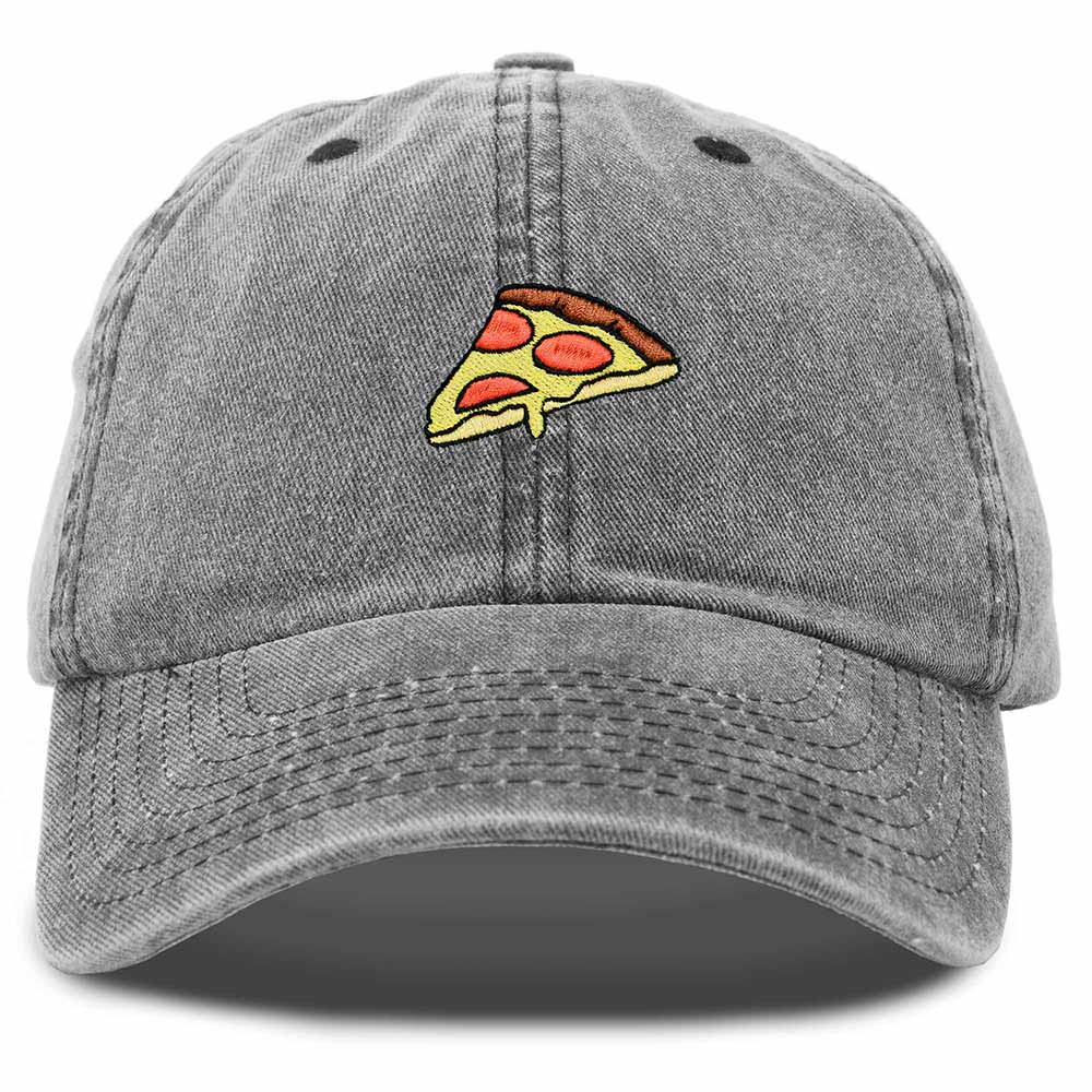 Dalix Pizza Embroidered Mens Cotton Dad Adjustable Hat Baseball Cap Mens
