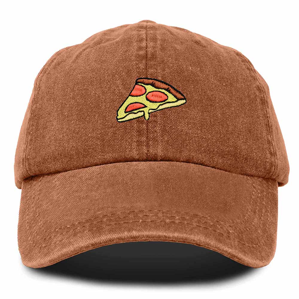 Dalix Pizza Embroidered Mens Cotton Dad Adjustable Hat Baseball Cap Mens
