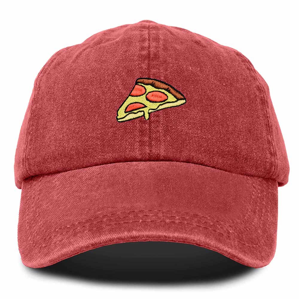 Dalix Pizza Embroidered Mens Cotton Dad Adjustable Hat Baseball Cap Mens