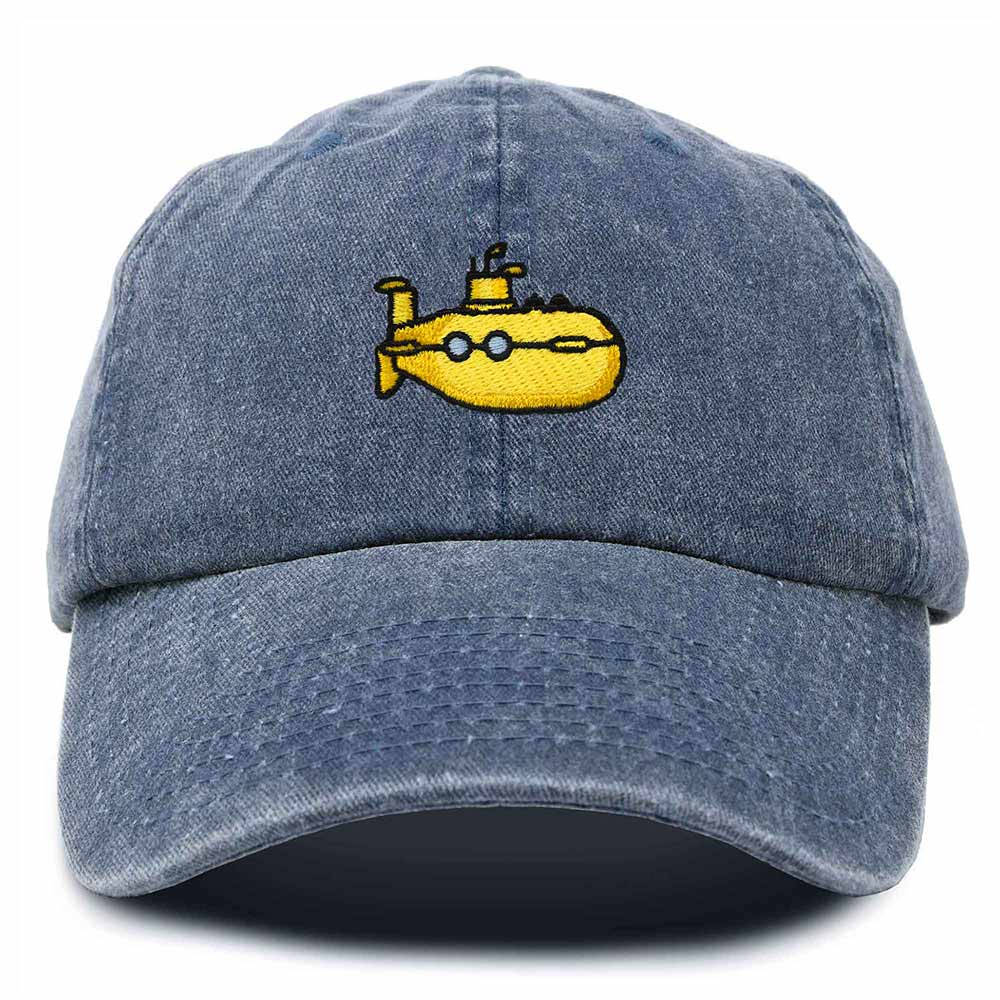 Dalix Submarine Cotton Dad Hat Adjustable Soft Baseball Cap Mens in Navy Blue