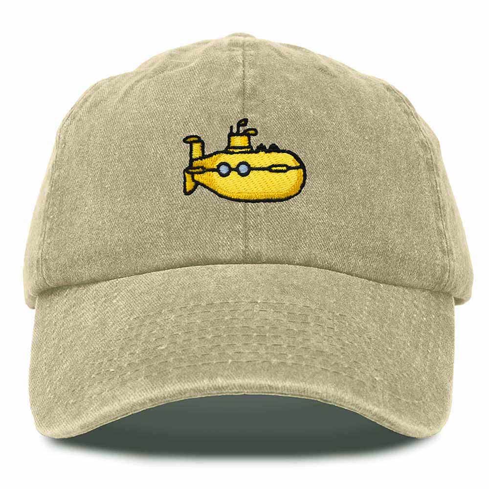 Dalix Submarine Cotton Dad Hat Adjustable Soft Baseball Cap Mens in White