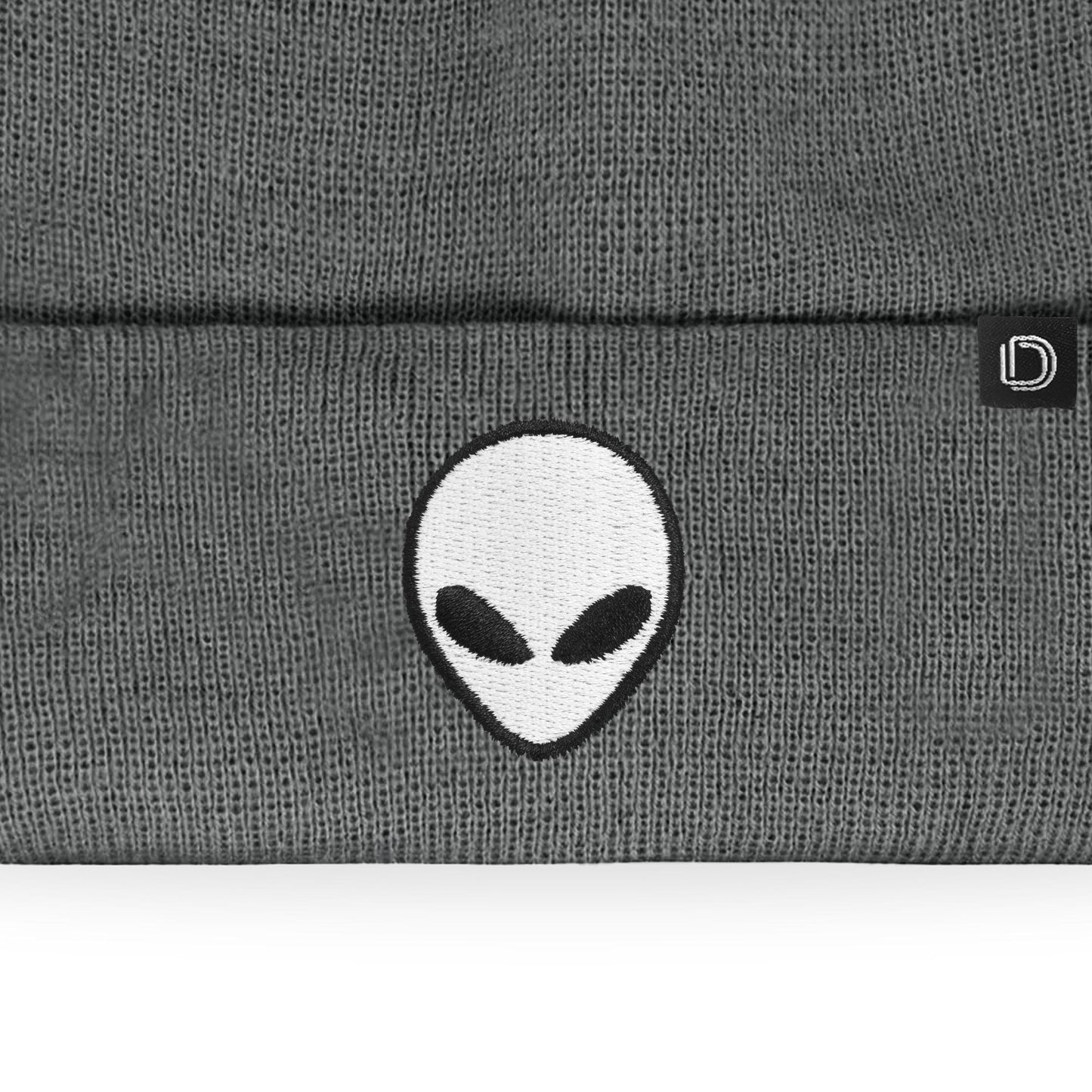 Dalix Alien Embroidered Beanie Hat Knit Cap Cold Weather Mens