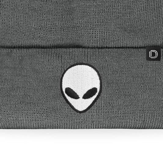 Dalix Alien Embroidered Beanie Hat Knit Cap Cold Weather Mens