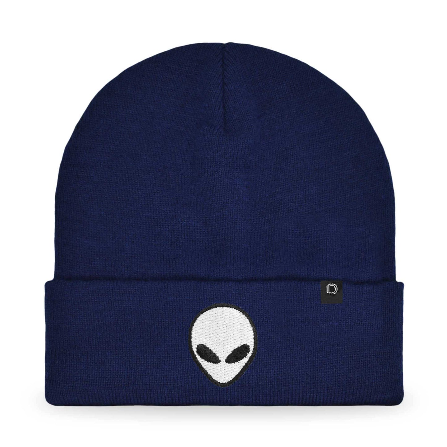 Dalix Alien Embroidered Beanie Hat Knit Cap Cold Weather Mens