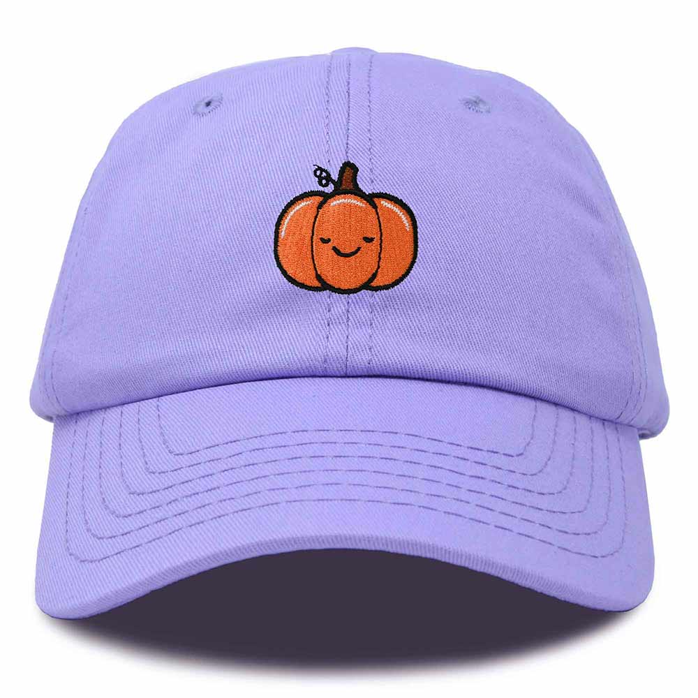 Dalix Baby Pumpkin Embroidered Cotton Baseball Cap Adjustable Dad Hat Womens in Lavender