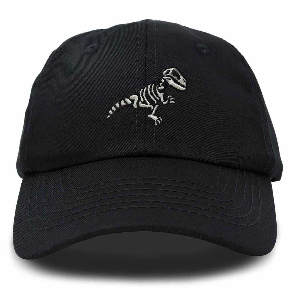 Dalix Fossil Embroidered Dinosaur T Rex Cotton Dad Hat Baseball