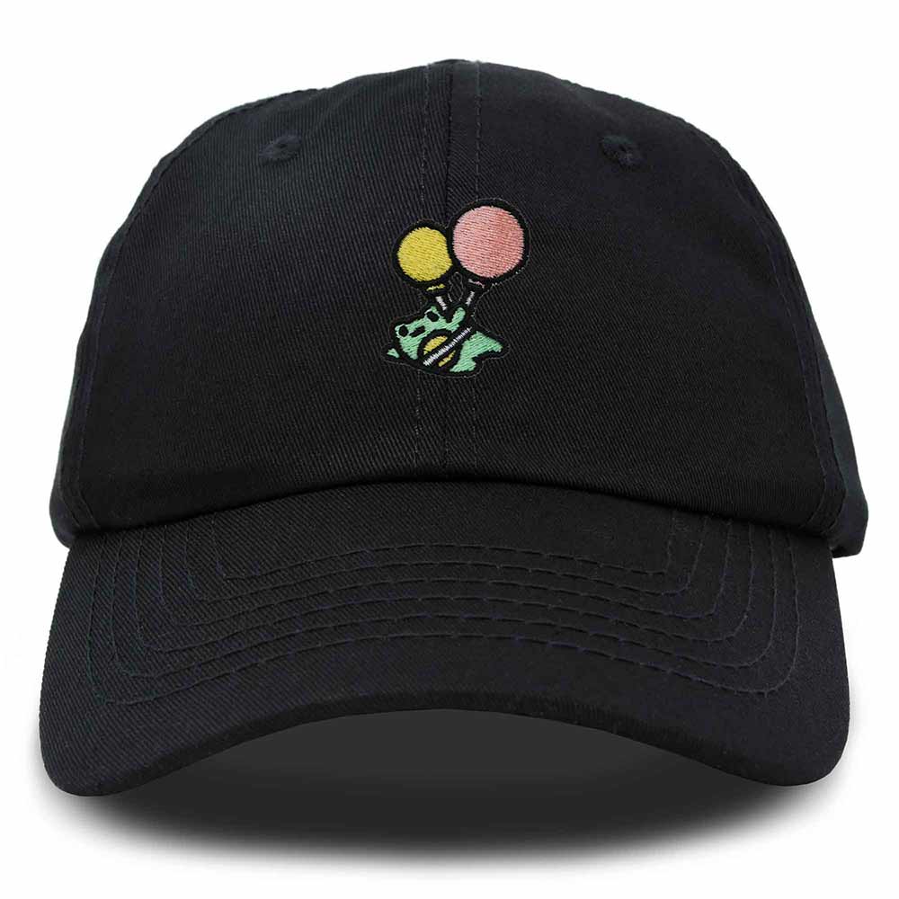 Dalix Soaring Frog Embroidered Womens Cotton Dad Hat Baseball Cap Adjustable in Black