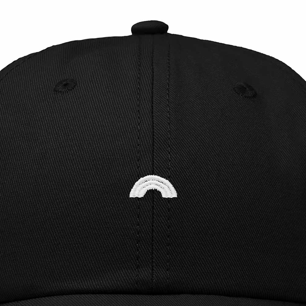 Dalix Lil Rainbow Embroidered Cotton Cap Summer Outdoor Dad Hat Womens in Black
