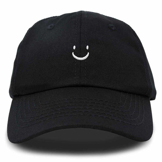 Dalix Lil Smile Face Cap in Black