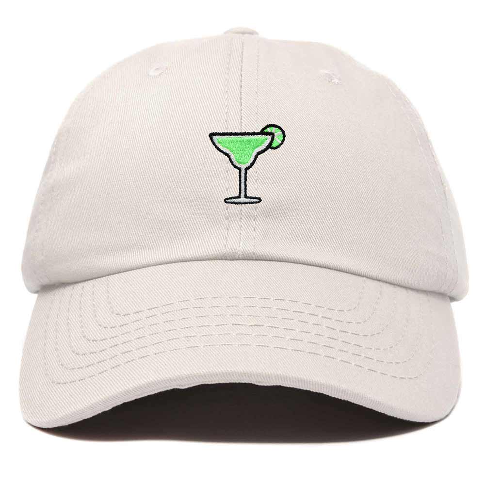 Dalix Margarita Embroidered Cap Cotton Baseball Cute Cool Dad Hat Womens in Beige