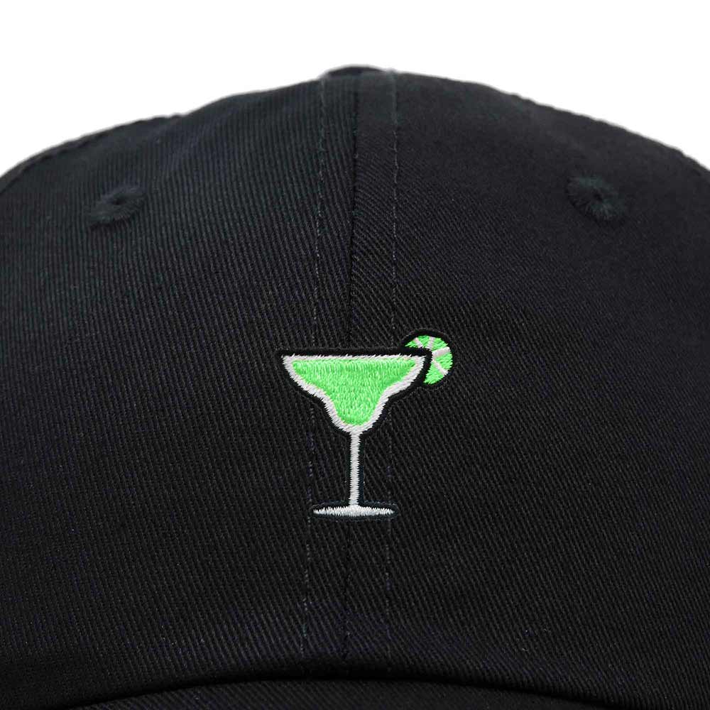 Dalix Margarita Embroidered Cap Cotton Baseball Cute Cool Dad Hat Womens in Black