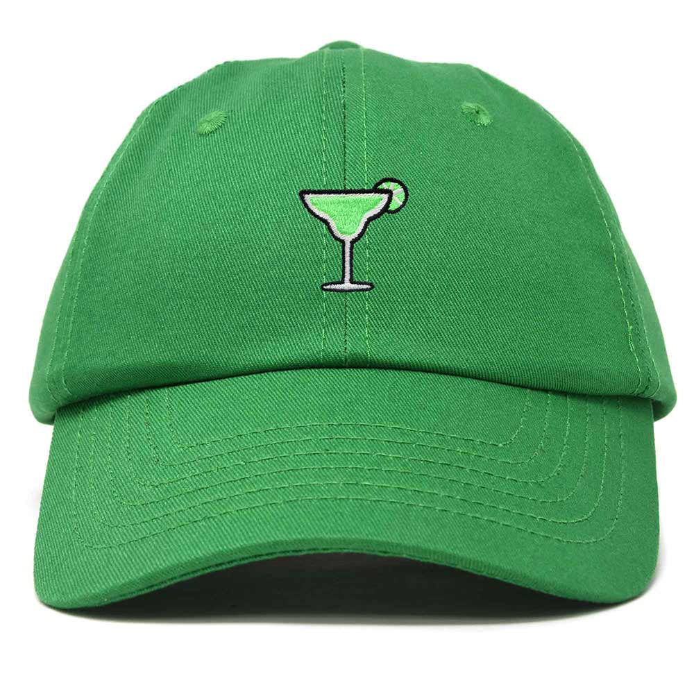 Dalix Margarita Embroidered Cap Cotton Baseball Cute Cool Dad Hat Womens in Kelly Green