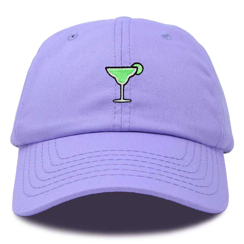 Dalix Margarita Embroidered Cap Cotton Baseball Cute Cool Dad Hat Womens in Lavender