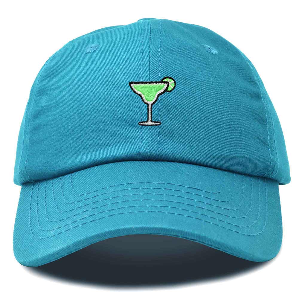 Dalix Margarita Embroidered Cap Cotton Baseball Cute Cool Dad Hat Womens in Teal