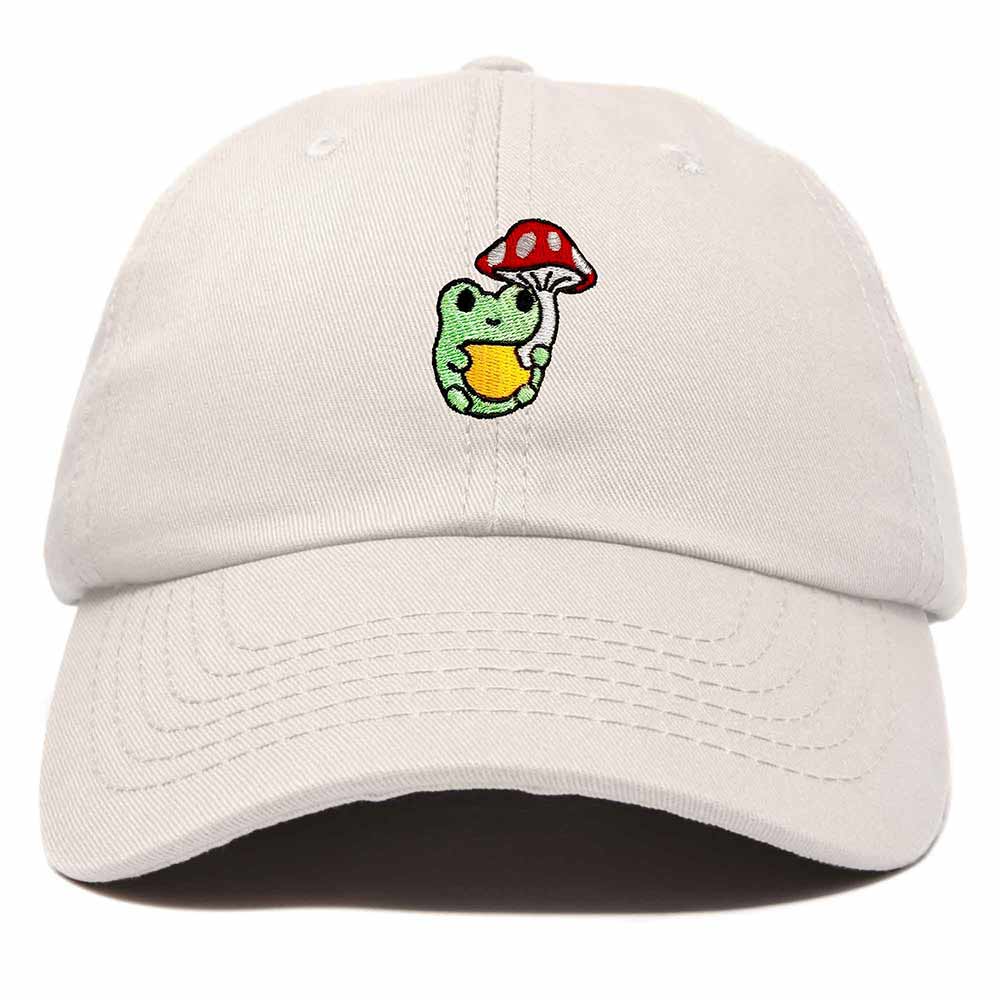 Dalix Mushroom Frog Unicorn Embroidered Cotton Dad Hat Baseball Cap Adjustable Mens Womens