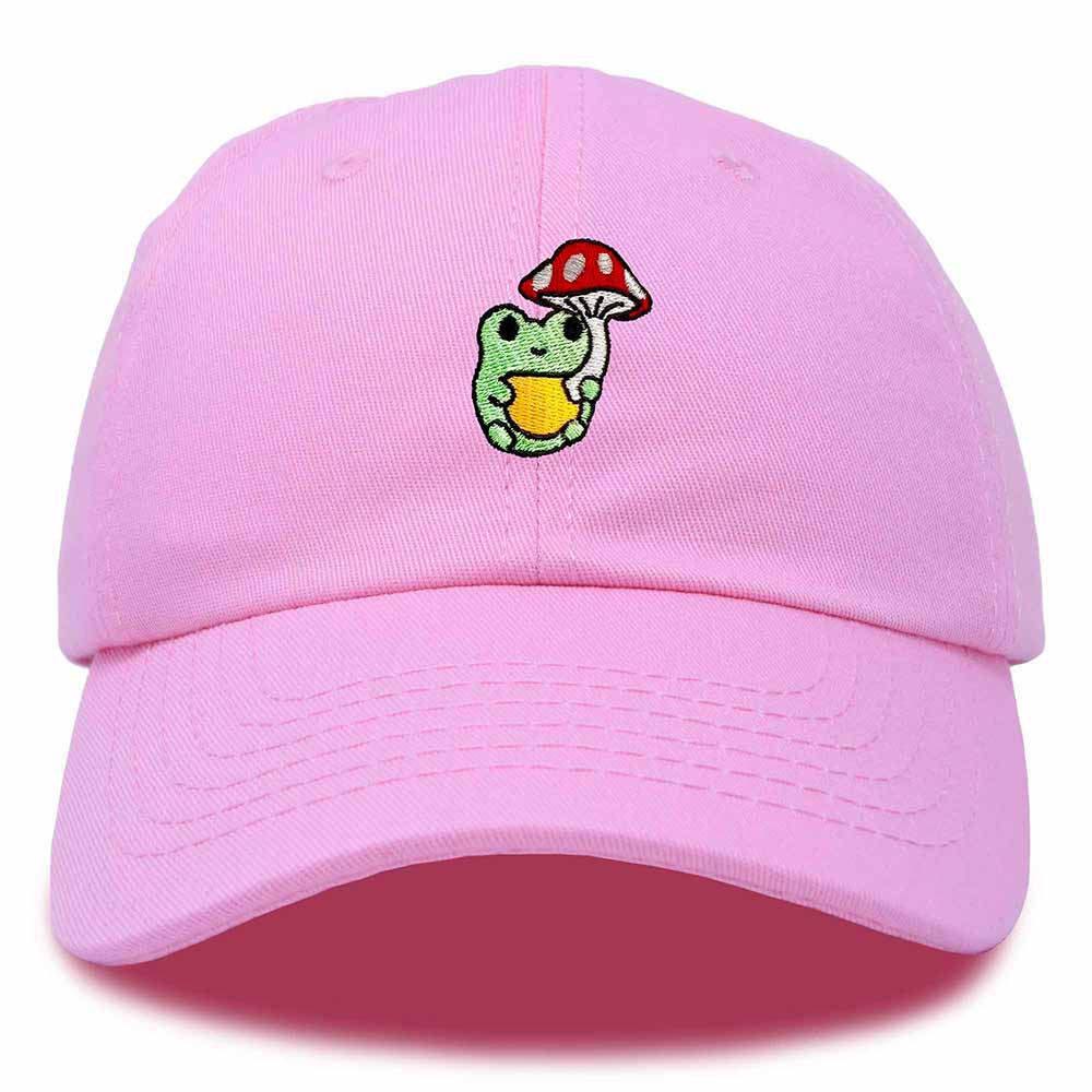 Dalix Mushroom Frog Unicorn Embroidered Cotton Dad Hat Baseball Cap Adjustable Mens Womens