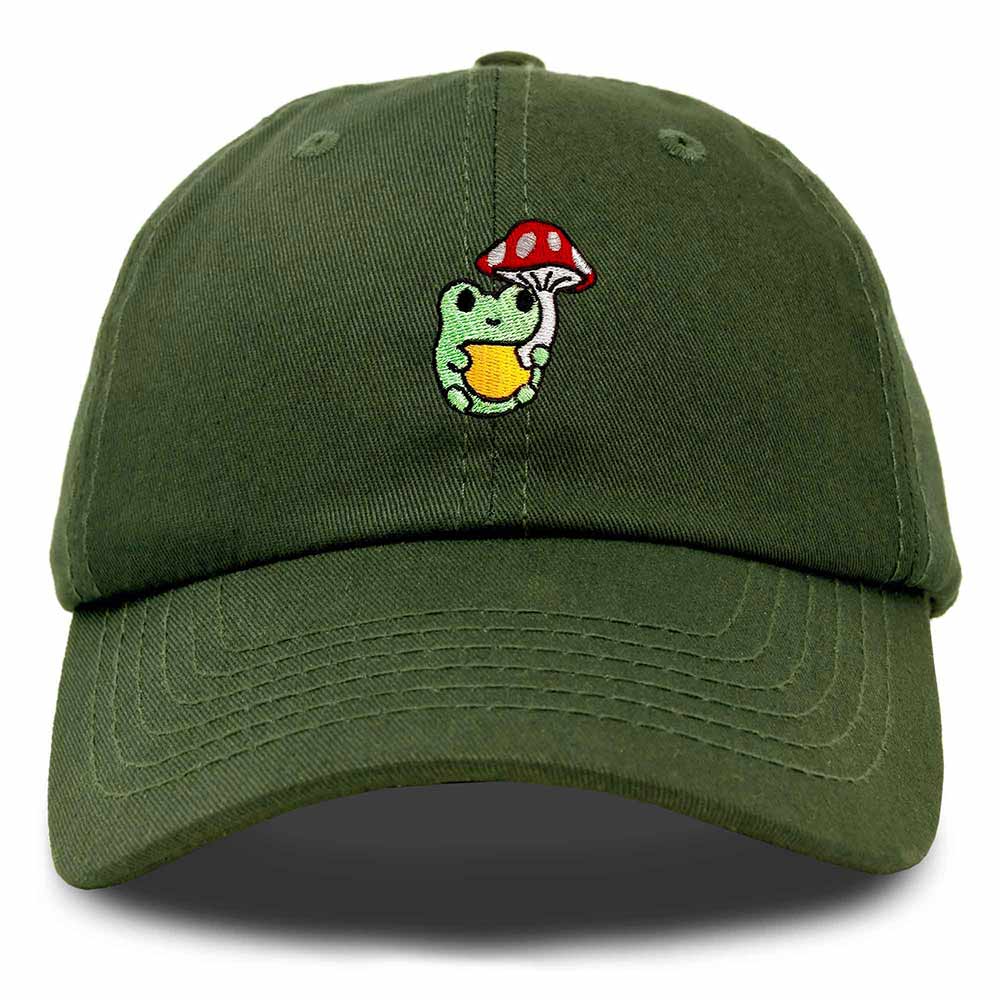 Dalix Mushroom Frog Unicorn Embroidered Cotton Dad Hat Baseball Cap Adjustable Mens Womens