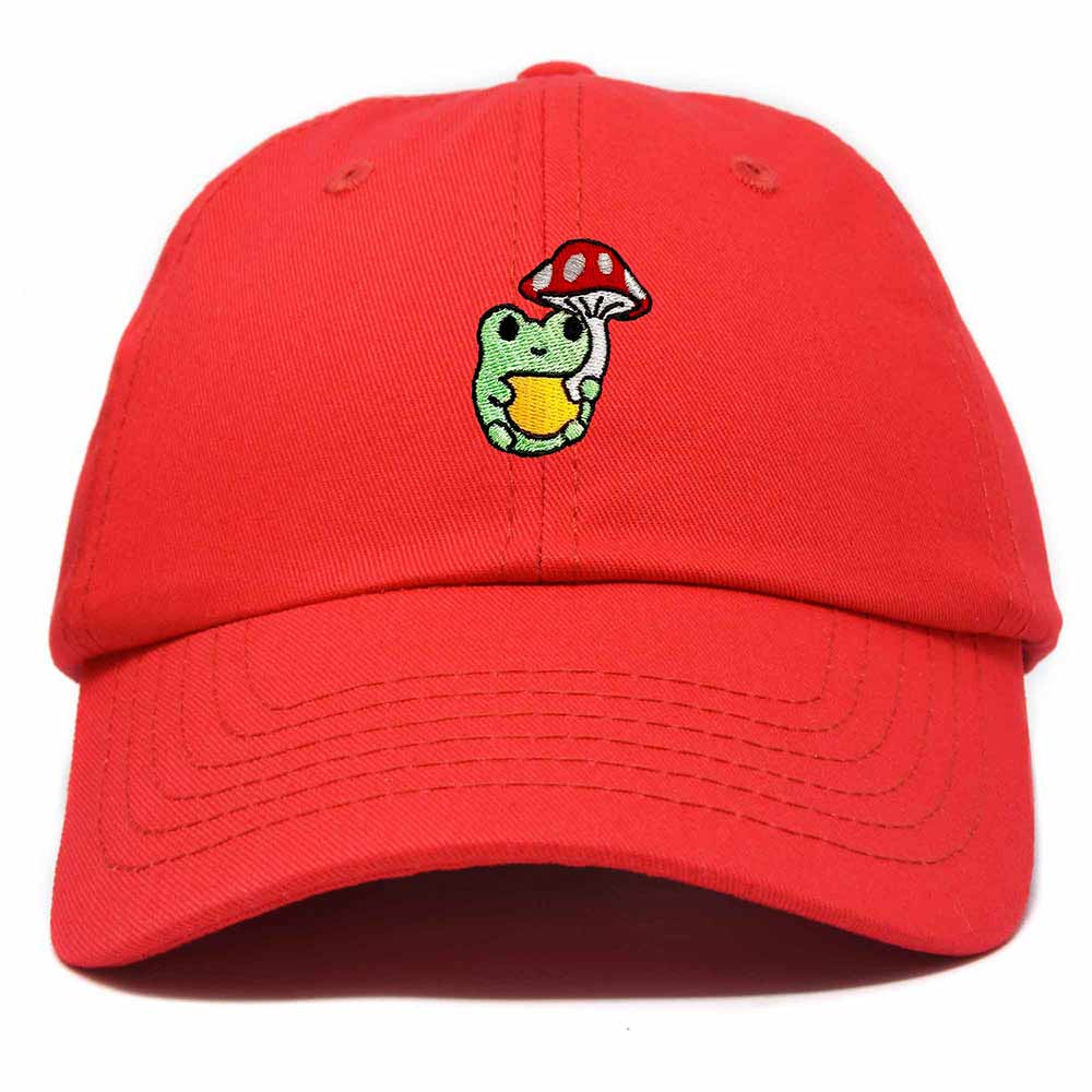 Dalix Mushroom Frog Unicorn Embroidered Cotton Dad Hat Baseball Cap Adjustable Mens Womens