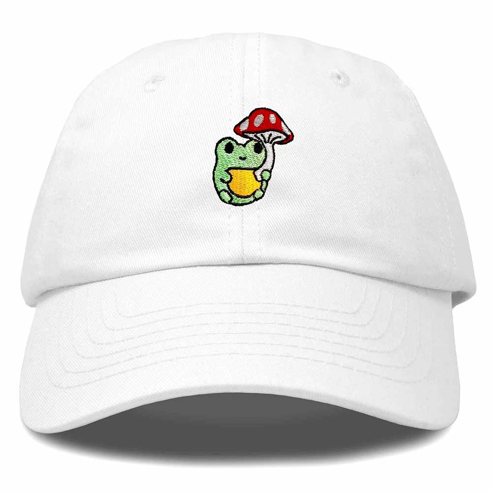 Dalix Mushroom Frog Unicorn Embroidered Cotton Dad Hat Baseball Cap Adjustable Mens Womens