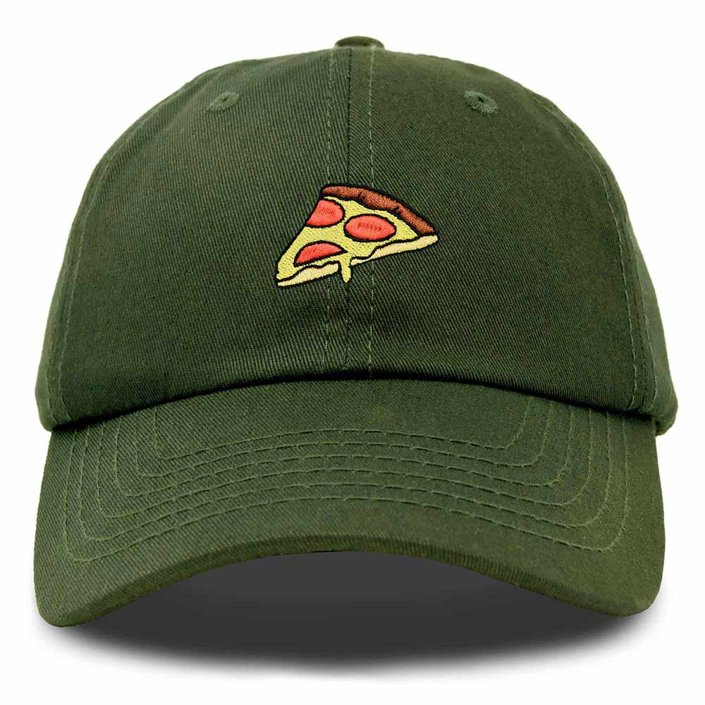 Dalix Pizza Embroidered Mens Cotton Dad Adjustable Hat Baseball Cap Mens