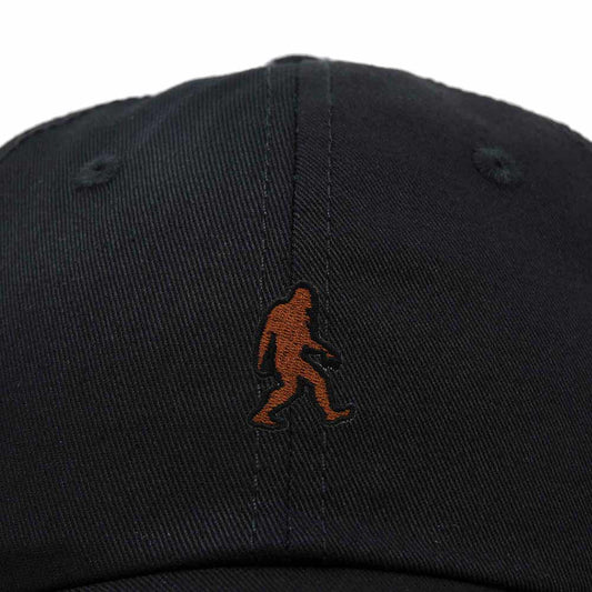 Dalix Sasquatch Embroidered Cap Cotton Baseball Summer Cool Dad Hat Mens in Black