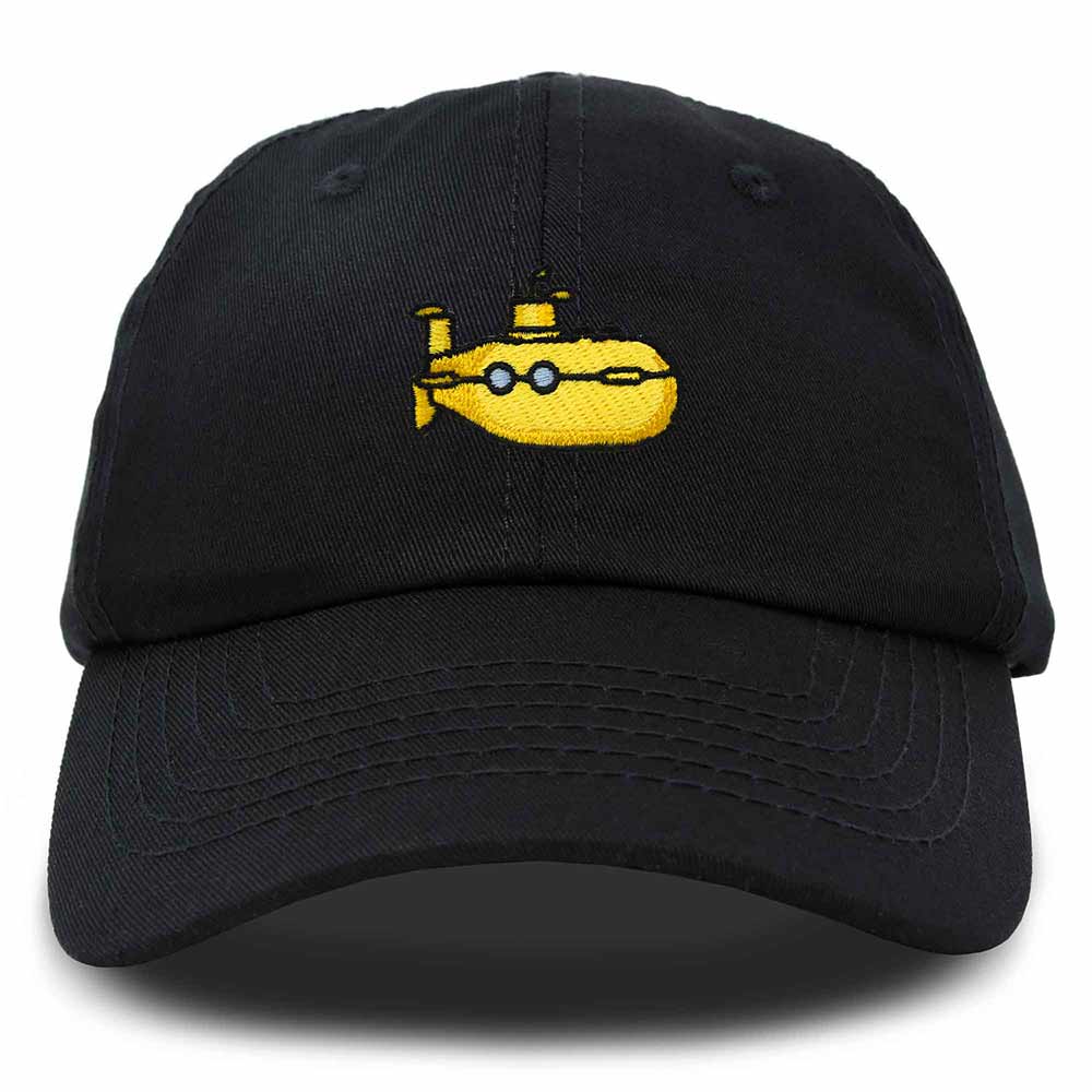 Dalix Submarine Cotton Dad Hat Adjustable Soft Baseball Cap Mens in Black