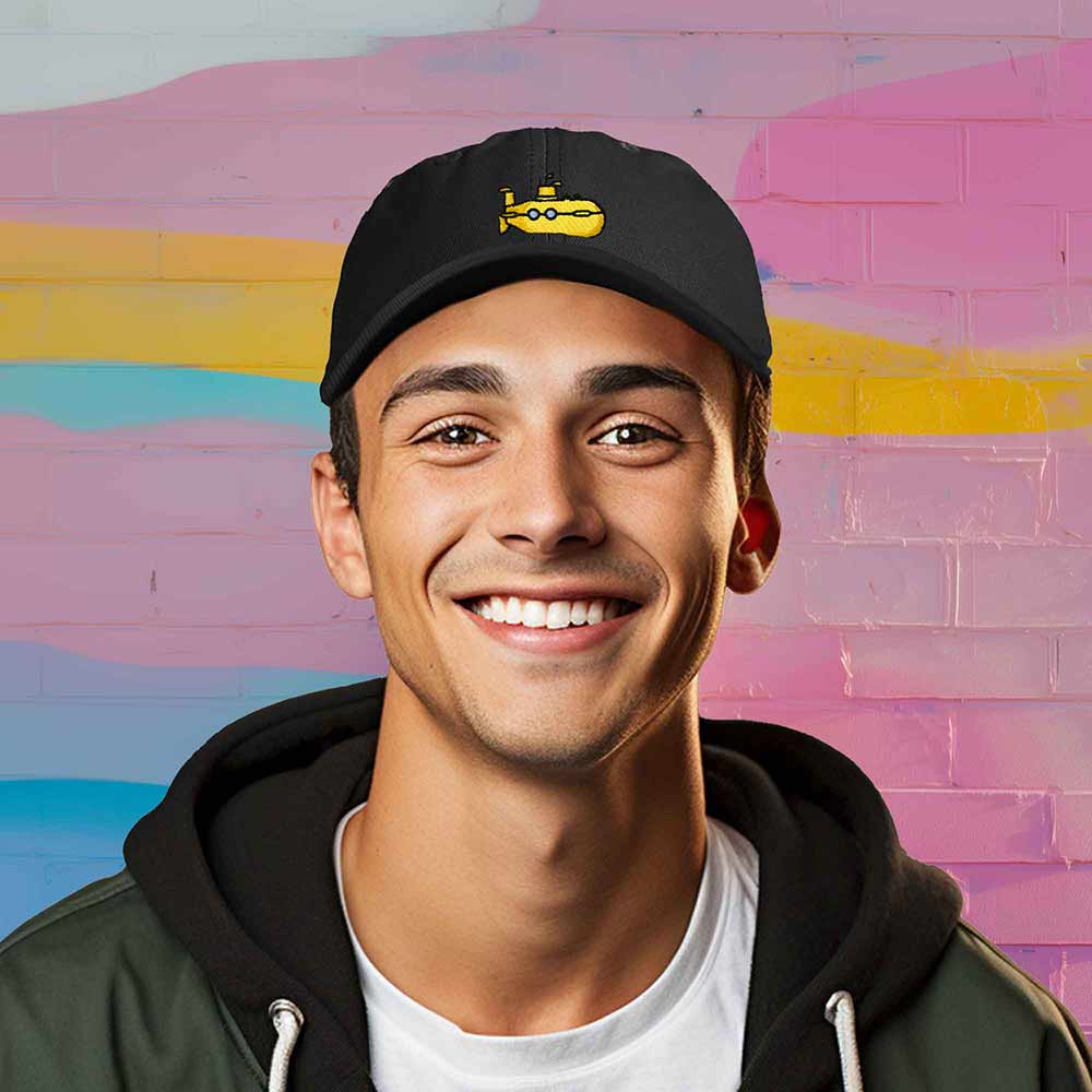 Dalix Submarine Cotton Dad Hat Adjustable Soft Baseball Cap Mens in Black