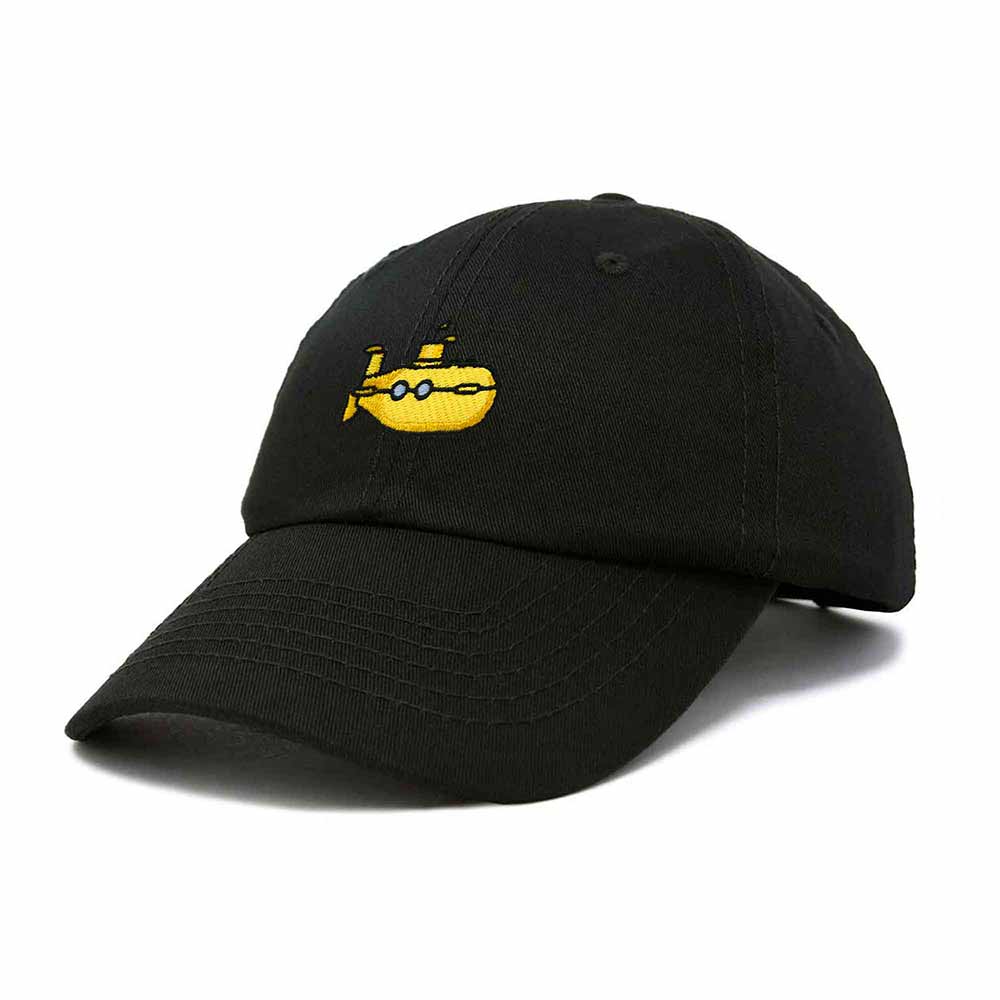 Dalix Submarine Cotton Dad Hat Adjustable Soft Baseball Cap Mens in Black