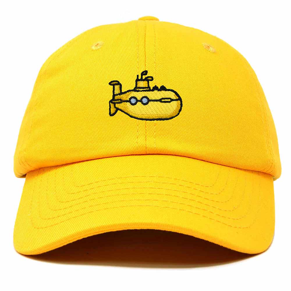 Dalix Submarine Cotton Dad Hat Adjustable Soft Baseball Cap Mens in Gold