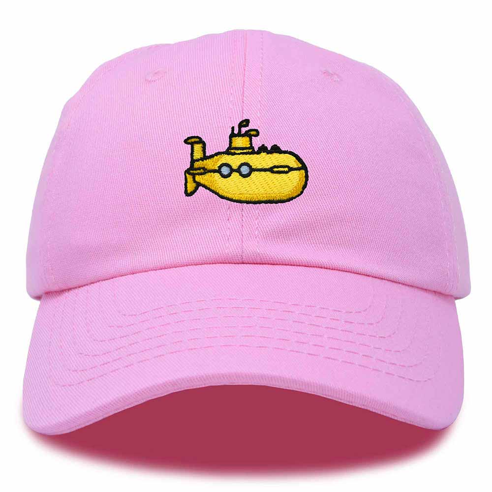 Dalix Submarine Cotton Dad Hat Adjustable Soft Baseball Cap Mens in Light Pink