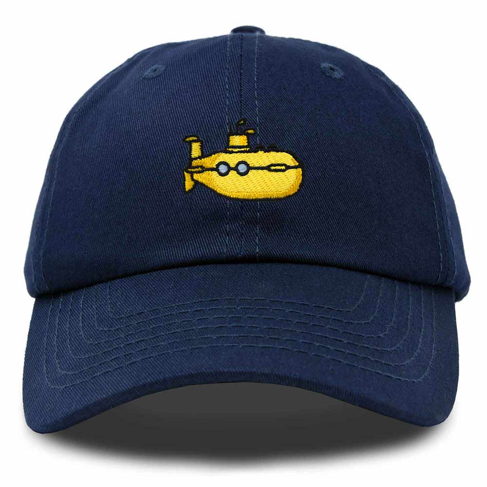Dalix Submarine Cotton Dad Hat Adjustable Soft Baseball Cap Mens in Navy Blue