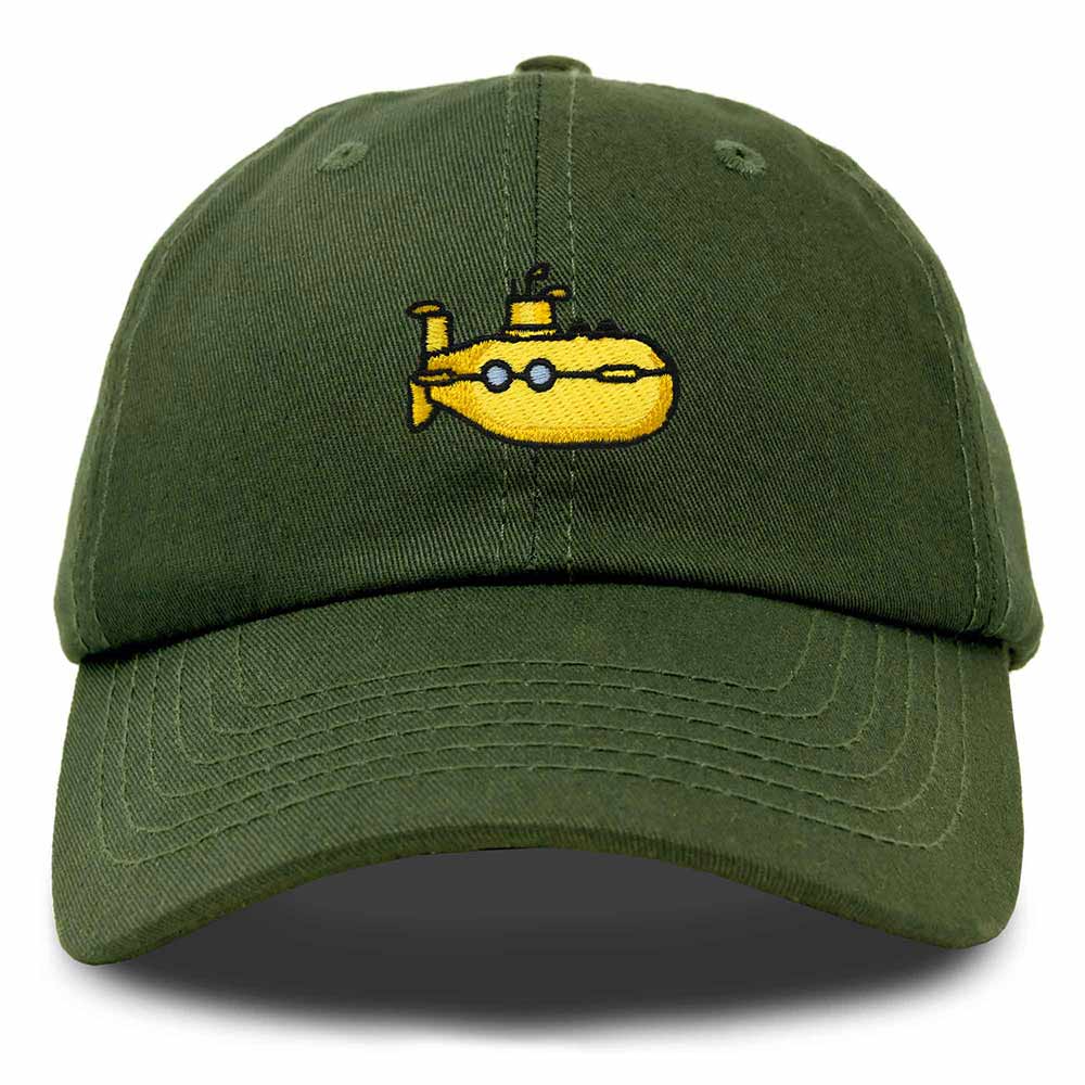 Dalix Submarine Cotton Dad Hat Adjustable Soft Baseball Cap Mens in Olive