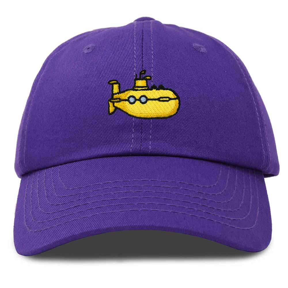 Dalix Submarine Cotton Dad Hat Adjustable Soft Baseball Cap Mens in Purple