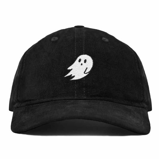 Dalix Ghost Corduroy Cotton Baseball Cap Adjustable Hat Mens in Black