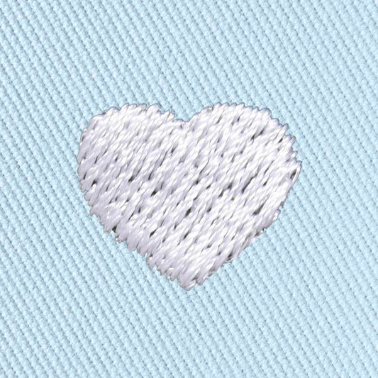 Dalix Heart Embroidered Cotton Summer Outdoor Bucket Hat Womens in Forever Blue L Large