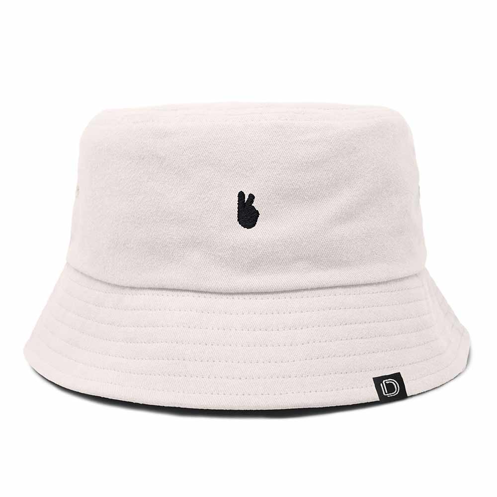 Dalix Womens Lil Peace Sign Cotton Bucket Hat