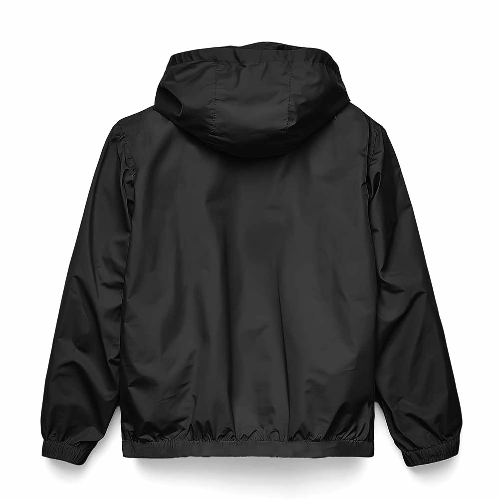 Dalix Ghost Pullover Jacket Lightweight Windbreaker Outdoor Running Breathable Hiking Travel Mens in Black 2XL XX-Large