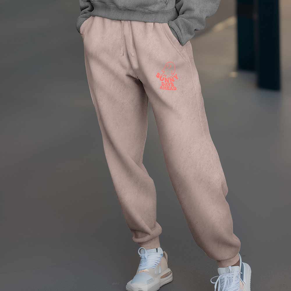 Dalix Womens Sunny Days Ghost Washed Jogger Pant