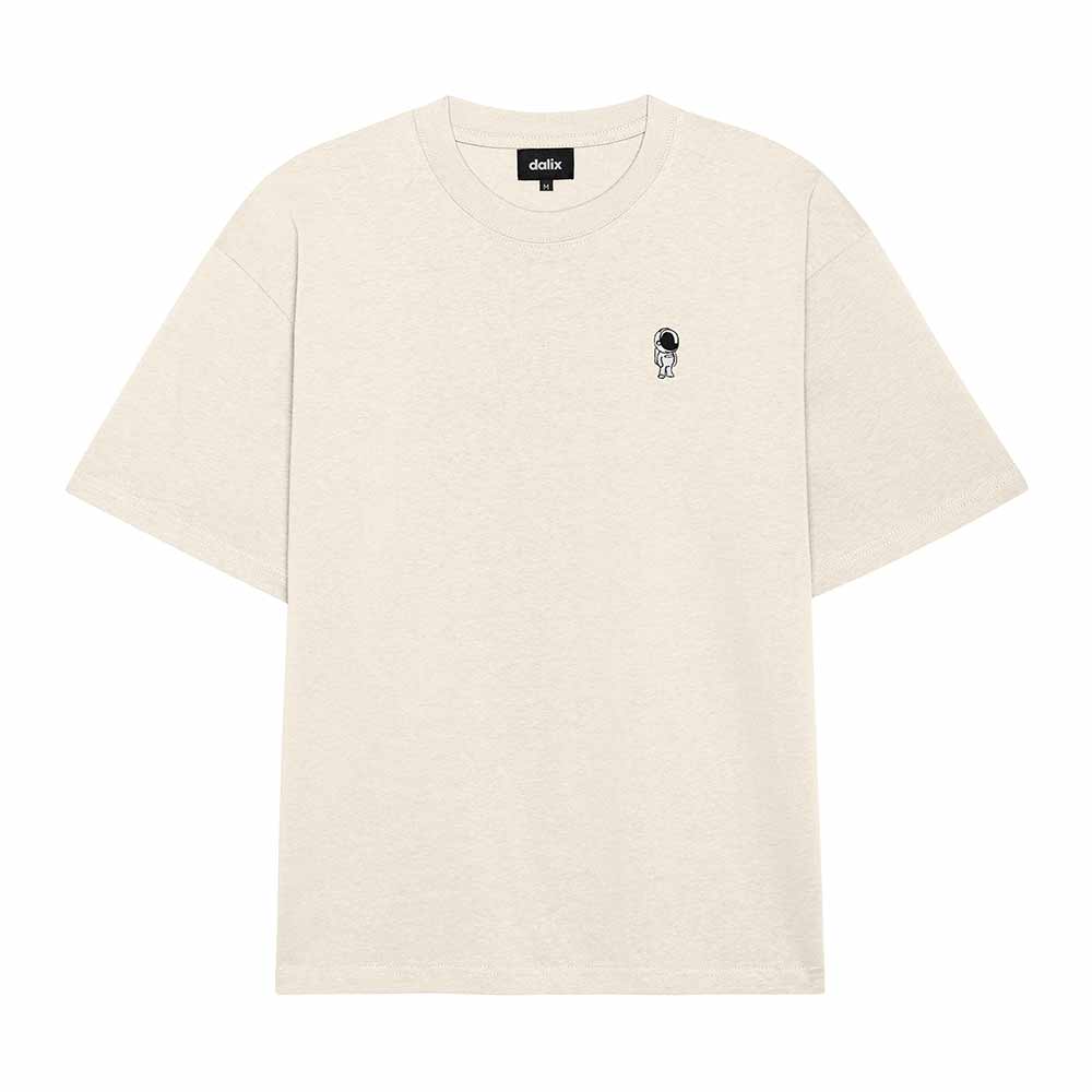 Dalix Mens Astronaut Heavy Weight Cotton Tee