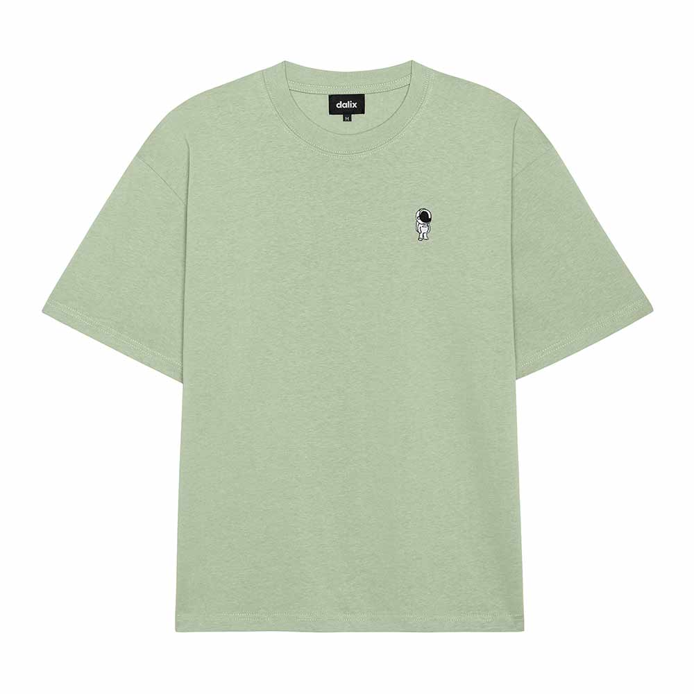 Dalix Mens Astronaut Heavy Weight Cotton Tee
