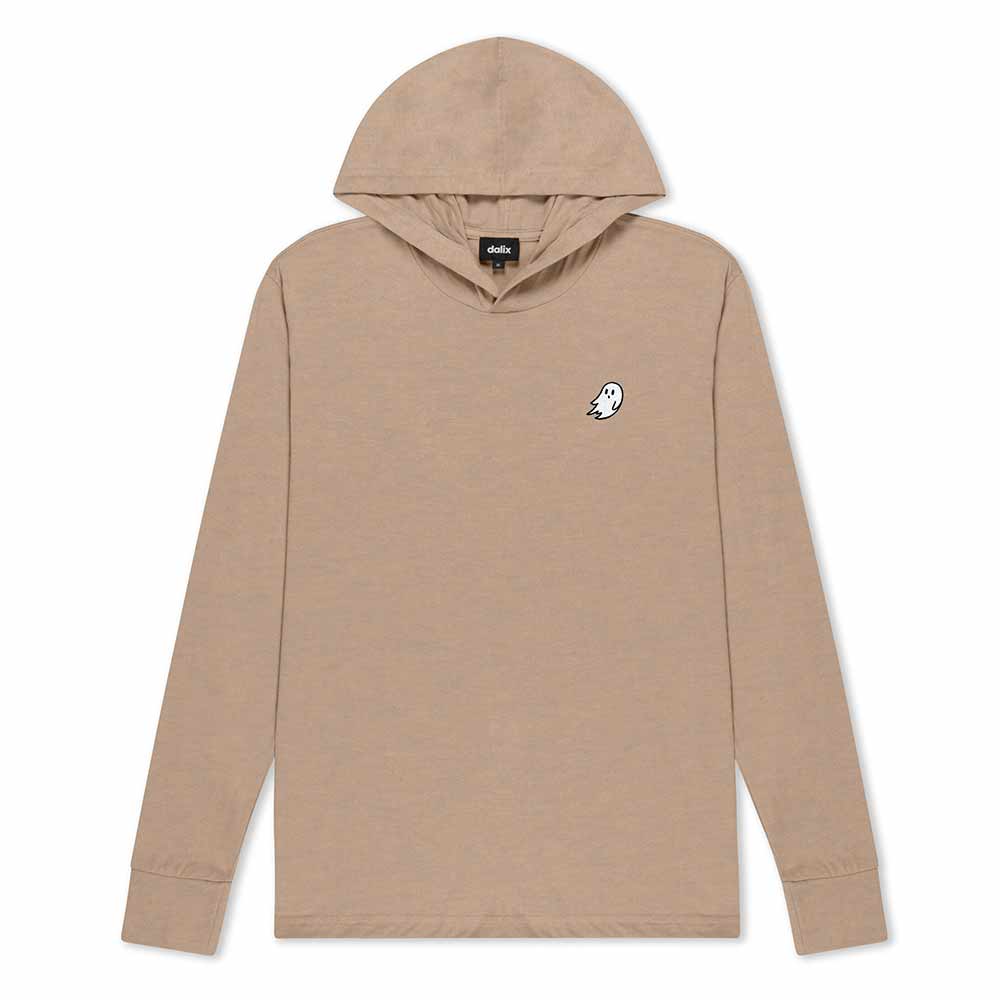 Dalix Mens Ghost Hooded Long Sleeve Jersey Tee
