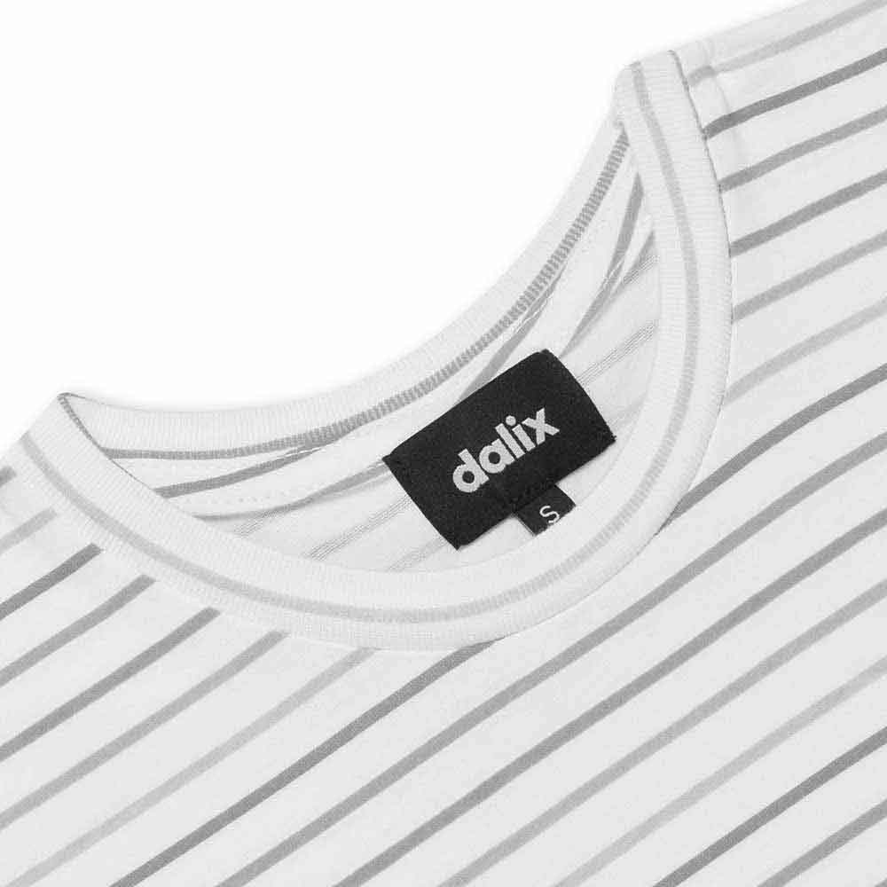 Dalix Mens Ghost Striped Jersey Tee Short Sleeve Spring Summer in Shadow Stripe S Small