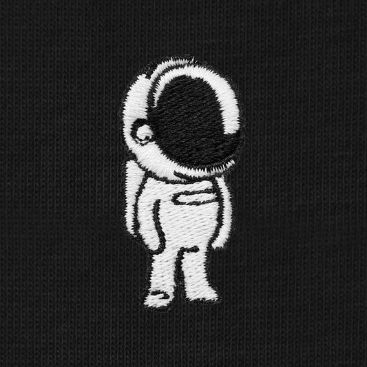 Dalix Astronaut Embroidered Lightweight Relaxed Jersey Tee Summer Cute Space Womens in Black 2XL XX-Large
